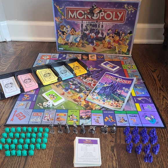 Parker Brothers Other - Monopoly Disney Edition Board Game 2001 Includes all Movers